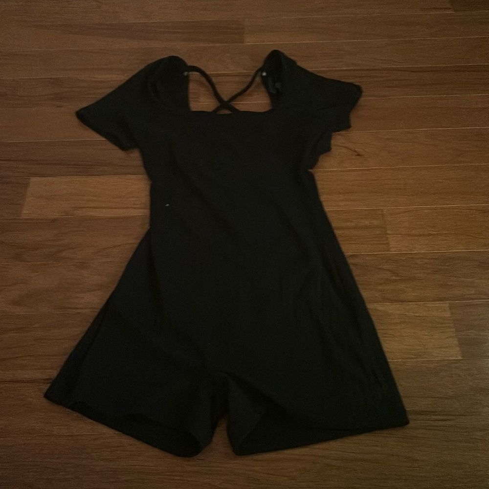 Black Tee Romper